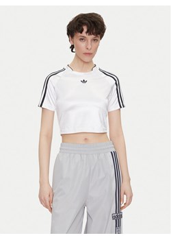 adidas T-Shirt adicolor Teamgeist Baby JD0269 Biały Slim Fit ze sklepu MODIVO w kategorii Bluzki damskie - zdjęcie 181116331