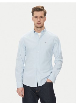 Gant Koszula Oxford 3230115 Błękitny Slim Fit ze sklepu MODIVO w kategorii Koszule męskie - zdjęcie 181116441