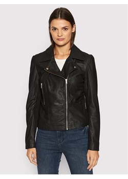 YAS Kurtka skórzana Sophie 26018510 Czarny Regular Fit ze sklepu MODIVO w kategorii Kurtki damskie - zdjęcie 181116592