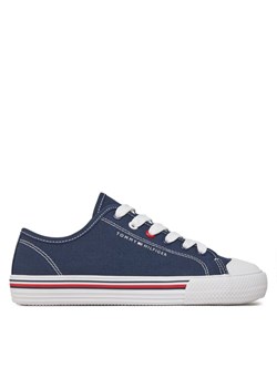 Tommy Hilfiger Trampki Low Cut Lace Up Sneaker T3X9-33324-0890 S Granatowy ze sklepu MODIVO w kategorii Trampki dziecięce - zdjęcie 181116621