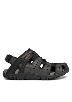 Geox Sandały Uomo Sandal Strada U4524C 000ME C9999 Czarny ze sklepu MODIVO w kategorii Sandały męskie - zdjęcie 181116710