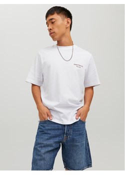 Jack&Jones T-Shirt Grocery 12230754 Biały Oversize ze sklepu MODIVO w kategorii T-shirty męskie - zdjęcie 181116730