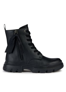 Geox Botki J Junette Girl J36HVG 000BC C9999 D Czarny ze sklepu MODIVO w kategorii Workery damskie - zdjęcie 181116853