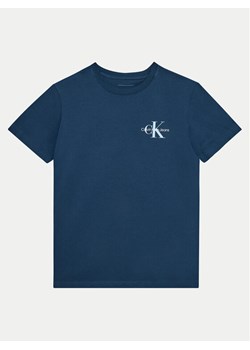 Calvin Klein Jeans T-Shirt IU0IU00678 Granatowy Regular Fit ze sklepu MODIVO w kategorii T-shirty chłopięce - zdjęcie 181117114