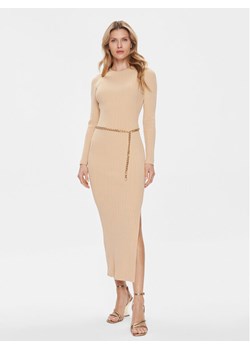 Michael Kors Sukienka dzianinowa MR4820O33D Beżowy Slim Fit ze sklepu MODIVO w kategorii Sukienki - zdjęcie 181117153