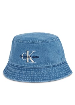 Calvin Klein Kapelusz Mono Logo Denim Bucket Hat LV04G5021G Niebieski - id: 8721107875514 - marki Calvin Klein - 181117292 Calvin Klein Kapelusz Mono Logo Denim Bucket Hat LV04G5021G Niebieski ze sklepu MODIVO w kategorii Kapelusze męskie - zdjęcie 181117292