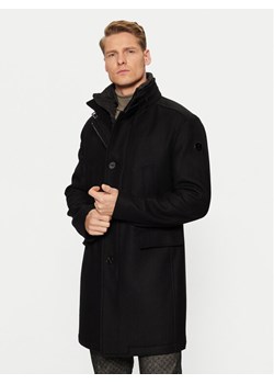 JOOP! Płaszcz wełniany 17 JC-251Makse 30043638 Czarny Regular Fit ze sklepu MODIVO w kategorii Płaszcze męskie - zdjęcie 181117344