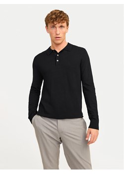 Jack&Jones Polo William 12259650 Czarny Regular Fit ze sklepu MODIVO w kategorii T-shirty męskie - zdjęcie 181117562