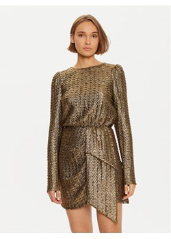 Lola Casademunt by Maite Sukienka koktajlowa MF2416006 Złoty Regular Fit - id: 0000304863479 - marki Lola Casademunt By Maite - 181117611 Lola Casademunt by Maite Sukienka koktajlowa MF2416006 Złoty Regular Fit ze sklepu MODIVO w kategorii Sukienki - zdjęcie 181117611