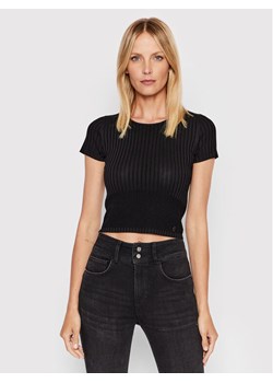 Guess Bluzka W2YR42 Z2U00 Czarny Slim Fit ze sklepu MODIVO w kategorii Bluzki damskie - zdjęcie 181117614