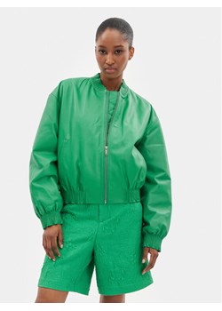 Custommade Kurtka skórzana Francette 999418856 Zielony Relaxed Fit ze sklepu MODIVO w kategorii Kurtki damskie - zdjęcie 181117620
