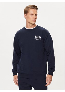 Fila Bluza FAM0671 Granatowy Relaxed Fit ze sklepu MODIVO w kategorii Bluzy męskie - zdjęcie 181117762