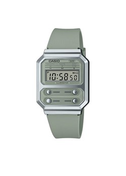 Casio Zegarek A100WEF-3AEF Zielony ze sklepu MODIVO w kategorii Zegarki - zdjęcie 181117774