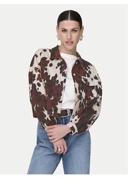 ONLY Koszula Canny 15358626 Brązowy Regular Fit ze sklepu MODIVO w kategorii Koszule damskie - zdjęcie 181117780