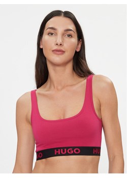Hugo Biustonosz top Sporty Logo 50480172 Różowy ze sklepu MODIVO w kategorii Biustonosze - zdjęcie 181117853