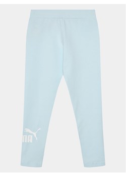 Puma Legginsy Ess Logo 587035 Błękitny Tight Fit ze sklepu MODIVO w kategorii Spodnie dziewczęce - zdjęcie 181117894