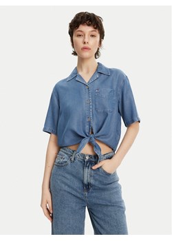 Tommy Jeans Koszula DW0DW20603 Niebieski Relaxed Fit ze sklepu MODIVO w kategorii Koszule damskie - zdjęcie 181117914