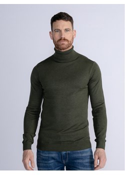 Petrol Industries Golf M-3030-KWC260 Zielony Slim Fit ze sklepu MODIVO w kategorii Swetry męskie - zdjęcie 181118041