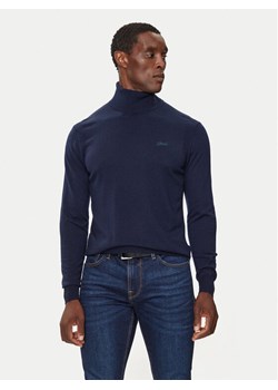 Guess Golf M4BR05 Z3H82 Granatowy Regular Fit ze sklepu MODIVO w kategorii Swetry męskie - zdjęcie 181118374