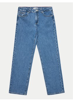 Tommy Hilfiger Jeansy Girlfriend KG0KG08010 Niebieski Straight Fit ze sklepu MODIVO w kategorii Spodnie dziewczęce - zdjęcie 181118392