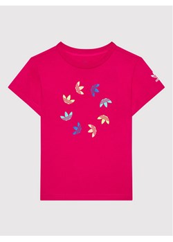 adidas T-Shirt adicolor HE6845 Różowy Regular Fit ze sklepu MODIVO w kategorii Koszulki niemowlęce - zdjęcie 181118393