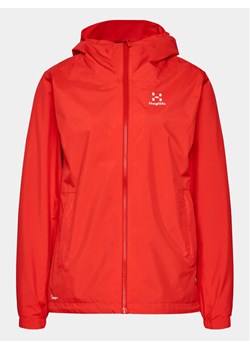Haglöfs Kurtka przeciwdeszczowa Korp Proof 606219 Czerwony Active Fit ze sklepu MODIVO w kategorii Kurtki damskie - zdjęcie 181118801