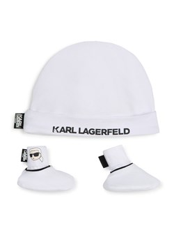 Karl Lagerfeld Kids Zestaw Czapka i Skarpety Z30180 Biały ze sklepu MODIVO w kategorii Czapki dziecięce - zdjęcie 181119352