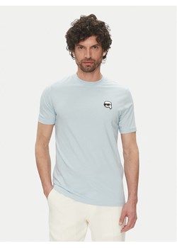 KARL LAGERFELD T-Shirt 755710 552224 Błękitny Regular Fit ze sklepu MODIVO w kategorii T-shirty męskie - zdjęcie 181119404