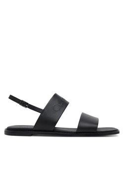 Calvin Klein Sandały Flat Sandal - He HW0HW02377 Czarny ze sklepu MODIVO w kategorii Sandały damskie - zdjęcie 181119502