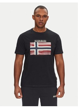 Napapijri T-Shirt S-Lari NP0A4IE59411 Czarny Regular Fit ze sklepu MODIVO w kategorii T-shirty męskie - zdjęcie 181119551