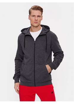4F Bluza 4FAW23TSWSM695 Szary Regular Fit ze sklepu MODIVO w kategorii Bluzy męskie - zdjęcie 181119564