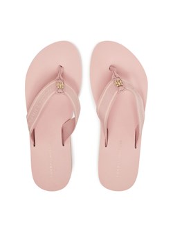 Tommy Hilfiger Japonki Hilfiger Webbing Beach Sandal FW0FW08515 Różowy ze sklepu MODIVO w kategorii Klapki damskie - zdjęcie 181119691