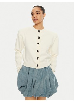 ROTATE Kardigan 113854 Écru Regular Fit ze sklepu MODIVO w kategorii Swetry damskie - zdjęcie 181119843
