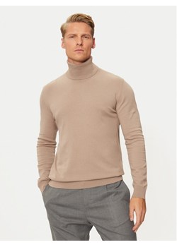 Sisley Golf 10F2S2244 Beżowy Slim Fit ze sklepu MODIVO w kategorii Swetry męskie - zdjęcie 181119861