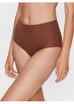 Chantelle Figi klasyczne z wysokim stanem Soft Stretch C26470 Brązowy ze sklepu MODIVO w kategorii Majtki damskie - zdjęcie 181120014