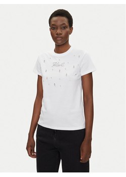 KARL LAGERFELD T-Shirt A2W17120 Biały Regular Fit ze sklepu MODIVO w kategorii Bluzki damskie - zdjęcie 181120094
