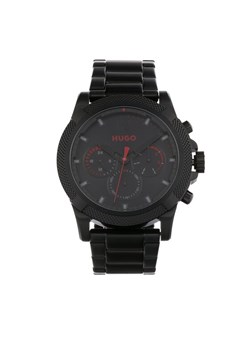 Hugo Zegarek Impress 1530296 Czarny ze sklepu MODIVO w kategorii Zegarki - zdjęcie 181120200