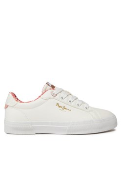 Pepe Jeans Sneakersy Kenton Bass G PGS30603 Biały ze sklepu MODIVO w kategorii Trampki dziecięce - zdjęcie 181120201