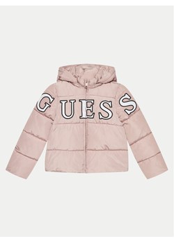 Guess Kurtka puchowa J4BL26 WB240 Różowy Relaxed Fit ze sklepu MODIVO w kategorii Kurtki dziewczęce - zdjęcie 181120244