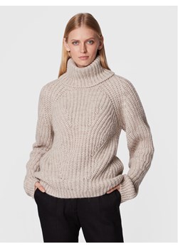 Herskind Golf Henny 4508750 Beżowy Regular Fit ze sklepu MODIVO w kategorii Swetry damskie - zdjęcie 181120354