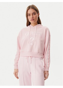 Guess Bluza V5GQ17 KCRT1 Różowy Regular Fit ze sklepu MODIVO w kategorii Bluzy damskie - zdjęcie 181120361