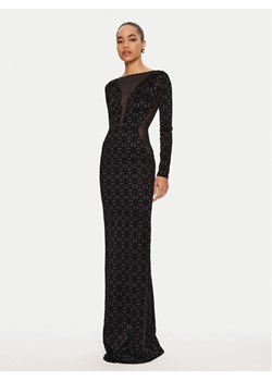Elisabetta Franchi Sukienka wieczorowa AB-737-47E2 Czarny Slim Fit ze sklepu MODIVO w kategorii Sukienki - zdjęcie 181120382