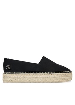 Calvin Klein Jeans Espadryle Flatform Esdparille Mg/Hdw YW0YW01737 Czarny ze sklepu MODIVO w kategorii Espadryle damskie - zdjęcie 181120400