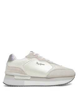 Pepe Jeans Sneakersy Rusper Shine PLS60033 Biały ze sklepu MODIVO w kategorii Buty sportowe damskie - zdjęcie 181120444