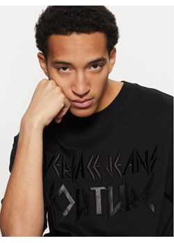 Versace Jeans Couture T-Shirt 78GAHE02 Czarny Regular Fit ze sklepu MODIVO w kategorii T-shirty męskie - zdjęcie 181120500
