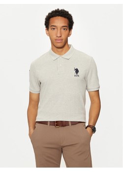 U.S. Polo Assn. Polo MUP3313 Szary Regular Fit ze sklepu MODIVO w kategorii T-shirty męskie - zdjęcie 181120553