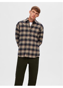 Selected Homme Koszula 16090884 Beżowy Loose Fit ze sklepu MODIVO w kategorii Koszule męskie - zdjęcie 181120573