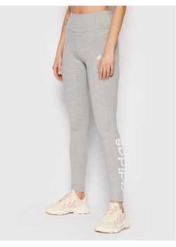 adidas Legginsy Loungewear Essentials Logo GL0638 Szary Slim Fit ze sklepu MODIVO w kategorii Spodnie damskie - zdjęcie 181120873