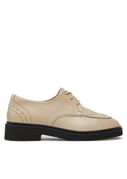 Clarks Oxfordy Splend Weave 26176809 Écru ze sklepu MODIVO w kategorii Półbuty damskie - zdjęcie 181121012