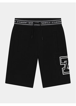 Karl Lagerfeld Kids Szorty sportowe Z30026 D Czarny Regular Fit ze sklepu MODIVO w kategorii Spodenki chłopięce - zdjęcie 181121110